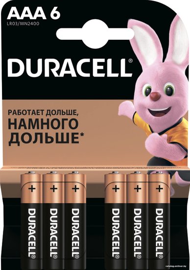 Duracell LR03 BL6 CHINA (6/48/576)