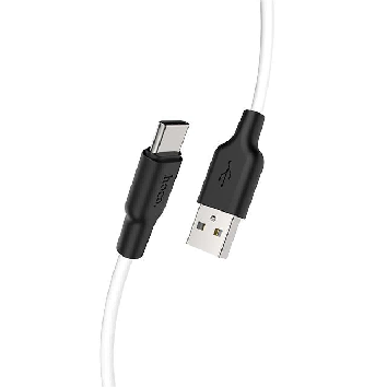 Кабель Hoco X21 Plus USB — Type-C, 1 м, черно-белый