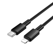 Кабель Hoco X119 Type-C — Lightning, 1 м, черный