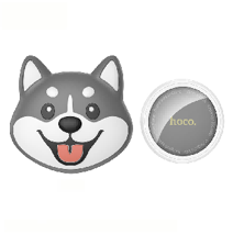 Умная метка Hoco E91K для поиска вещей (Apple Find My), серая